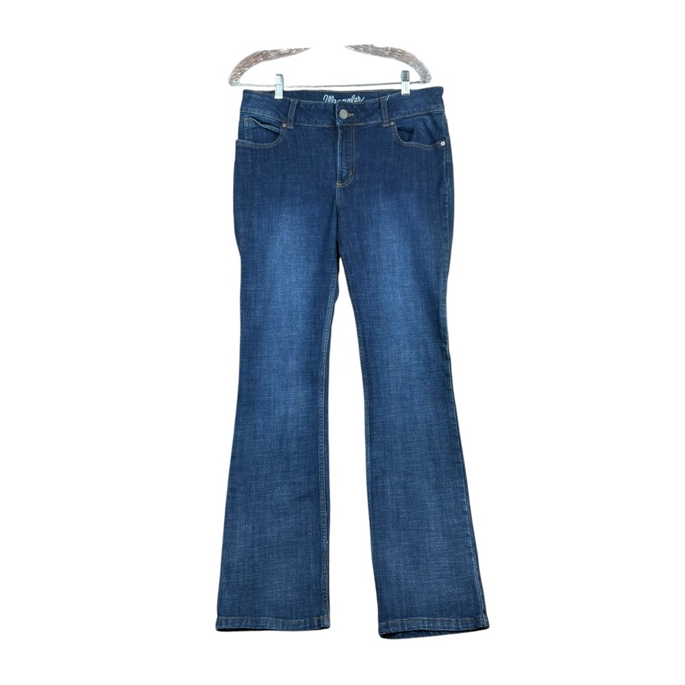 Wrangler Bootcut Jeans Women Medium Wash Stretch Mid Rise 32x33 Blue EUC